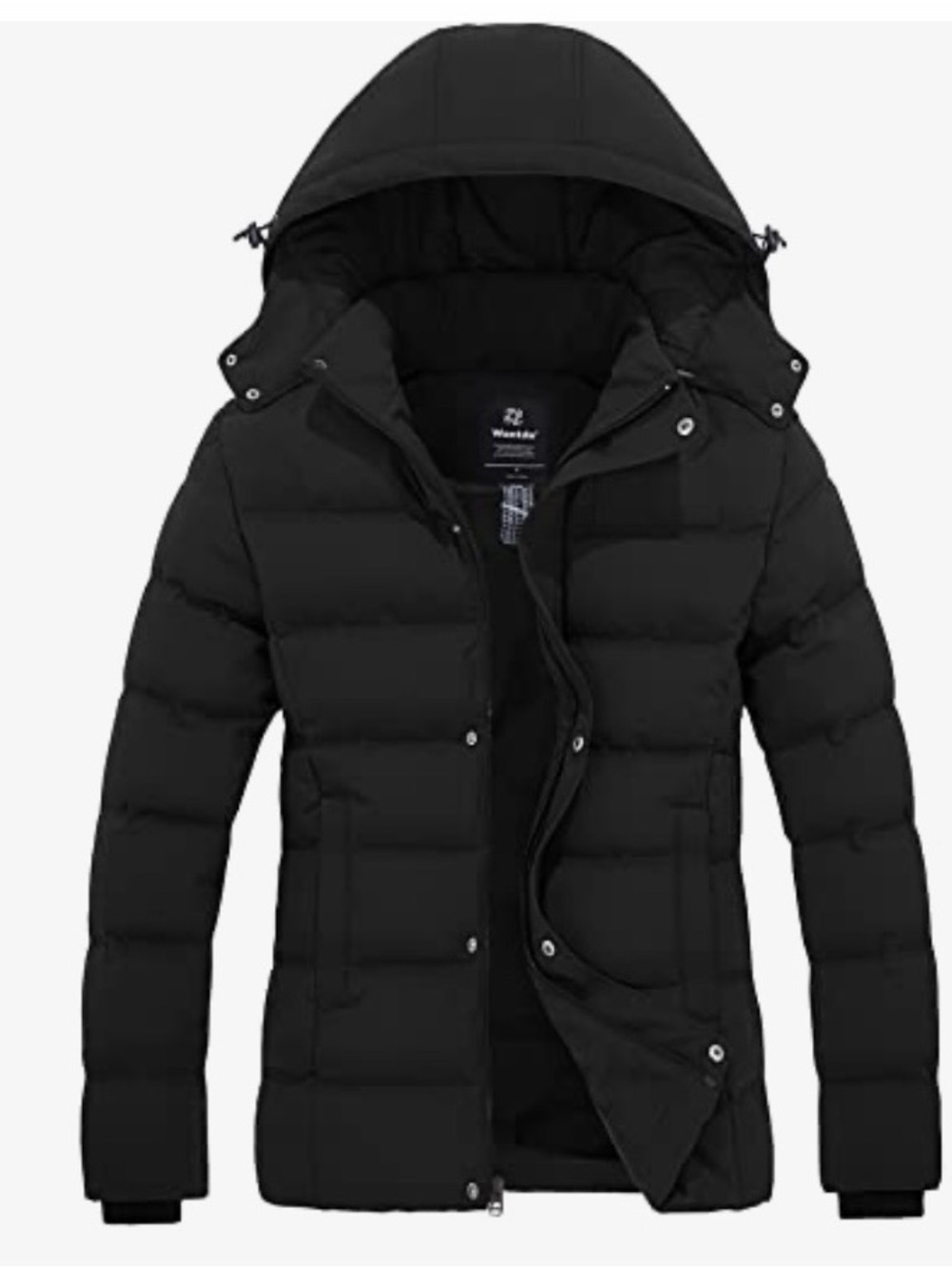 Wantdo Women's Hooded Coat Quilted Puffer Jacket With Removable Hood